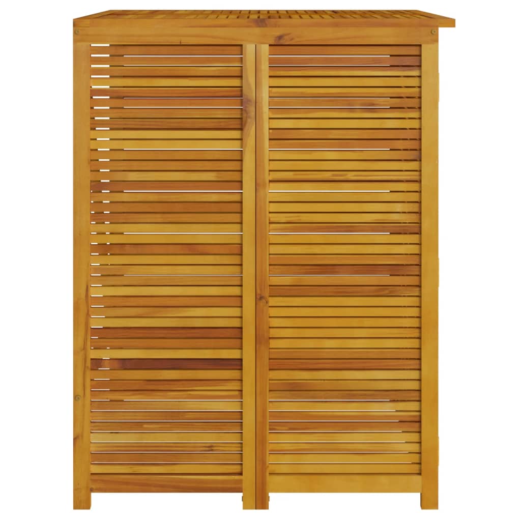 Abri poubelle double 140x89x117 cm bois d'acacia massif - number 6.