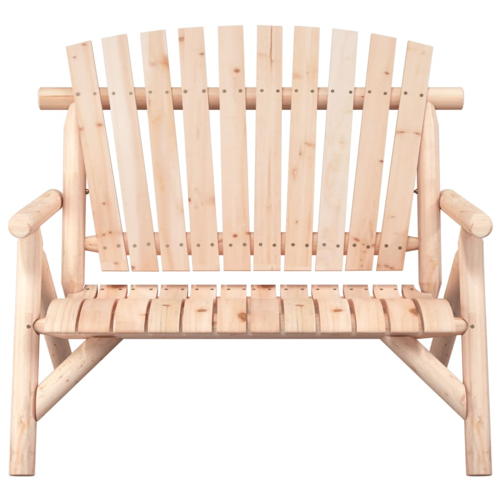 2-personers havebænk 119x85x98 cm massivt grantræ - number 3.