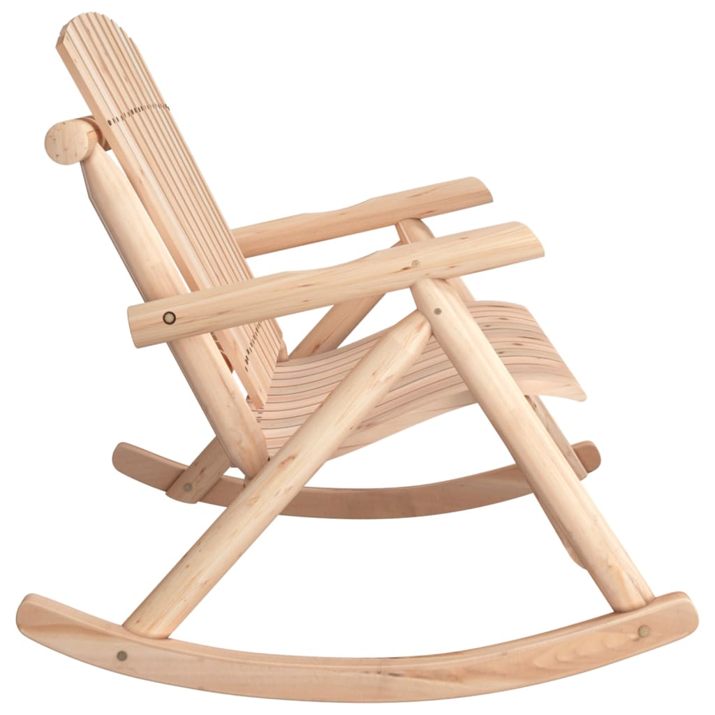 2-personers havebænk med gyngefunktion 123x96x102 cm grantræ - number 4.