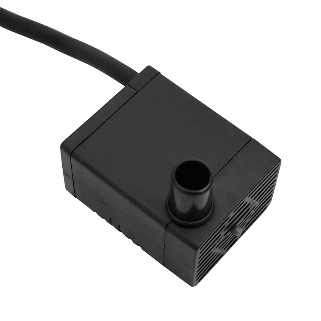 Fontæne med pumpe 28x28x34,5 cm massivt fyrretræ - number 8.