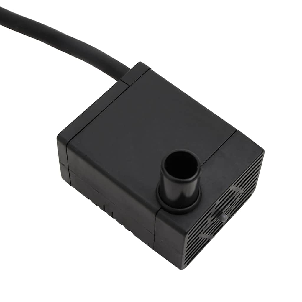 Fontæne med pumpe og hjul 55x55x80 cm massivt fyrretræ - number 8.