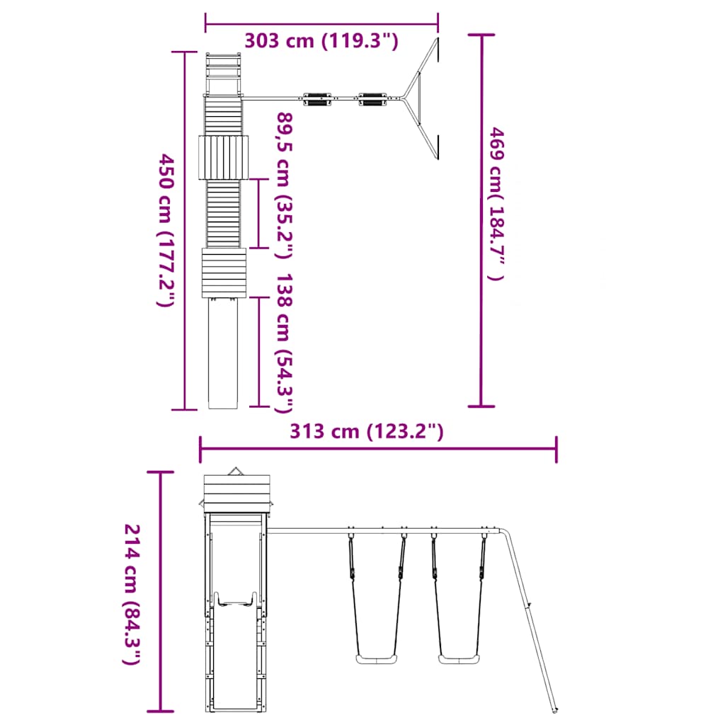 Jeu de jeu en plein air pin imprégné - 1, pin imprégné solide - number 11.