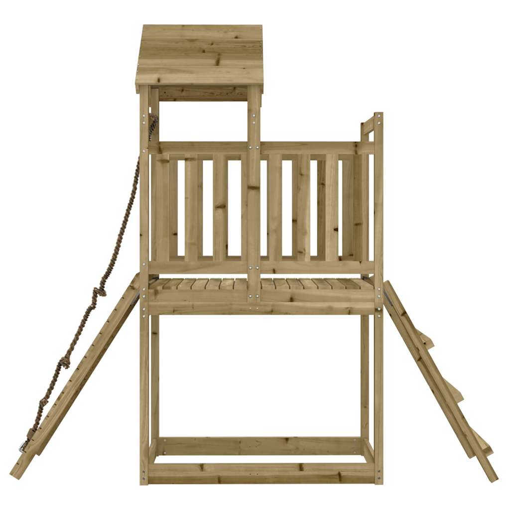 Maisonnette avec mur d'escalade en bois de pin imprégné - number 6.