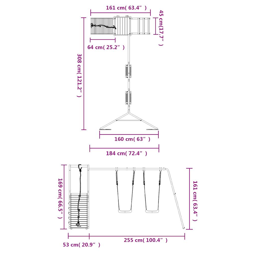 Aire de jeux extérieure en sapin de douglas massif - number 12.
