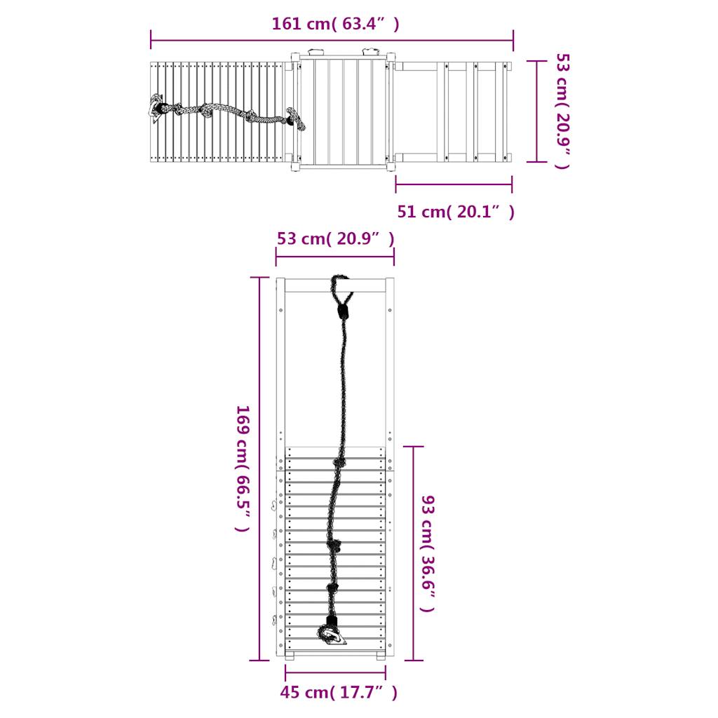 Ensemble de jeux d'extérieur en bois de pin imprégné - number 10.