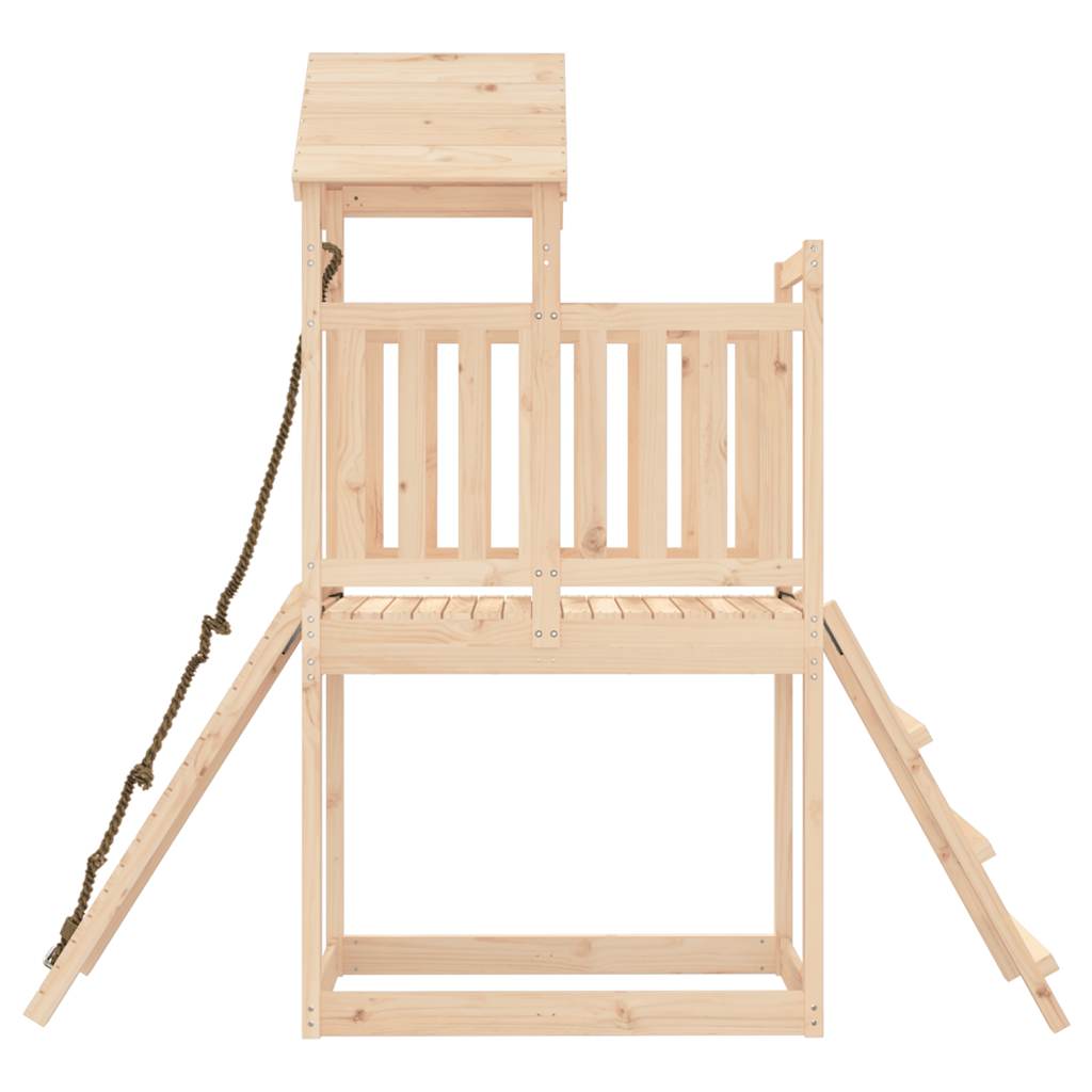 Maisonnette de jeux avec mur d'escalade en pin massif - number 6.