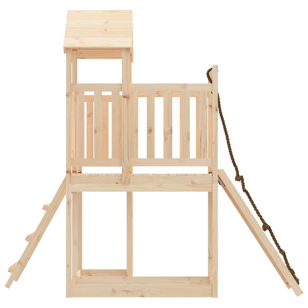 Maisonnette de jeux avec mur d'escalade en pin massif - number 5.