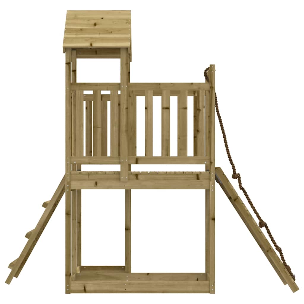 Maisonnette avec mur d'escalade en bois de pin imprégné - number 5.