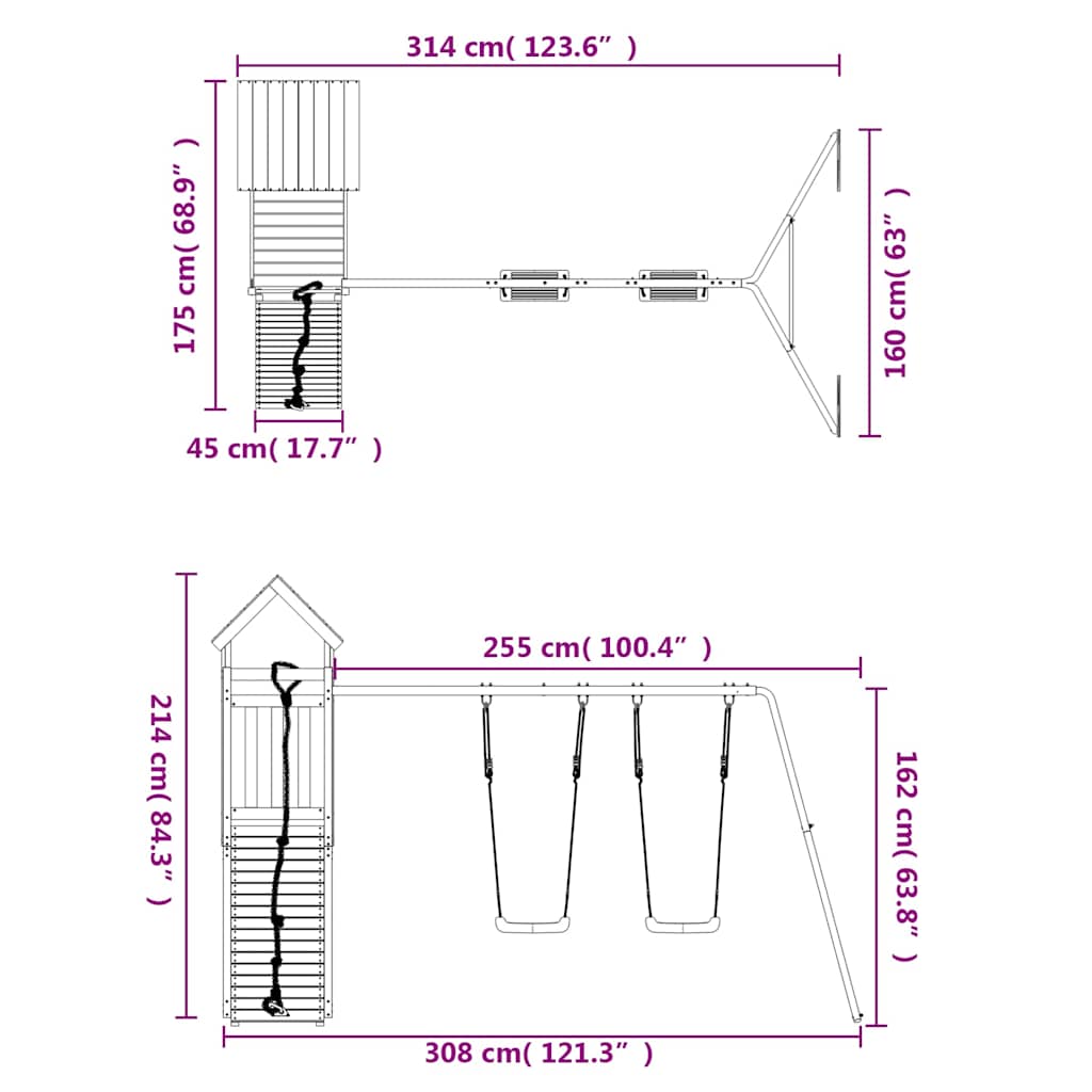 Aire de jeux extérieure en sapin de douglas massif - number 11.