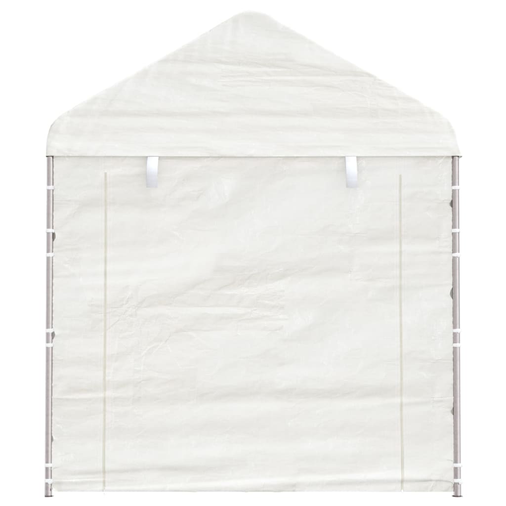 Pavillon med tag 8,92x2,28x2,69 m polyethylen hvid - 8.92 x 2.28 x 2.69 m - number 4.