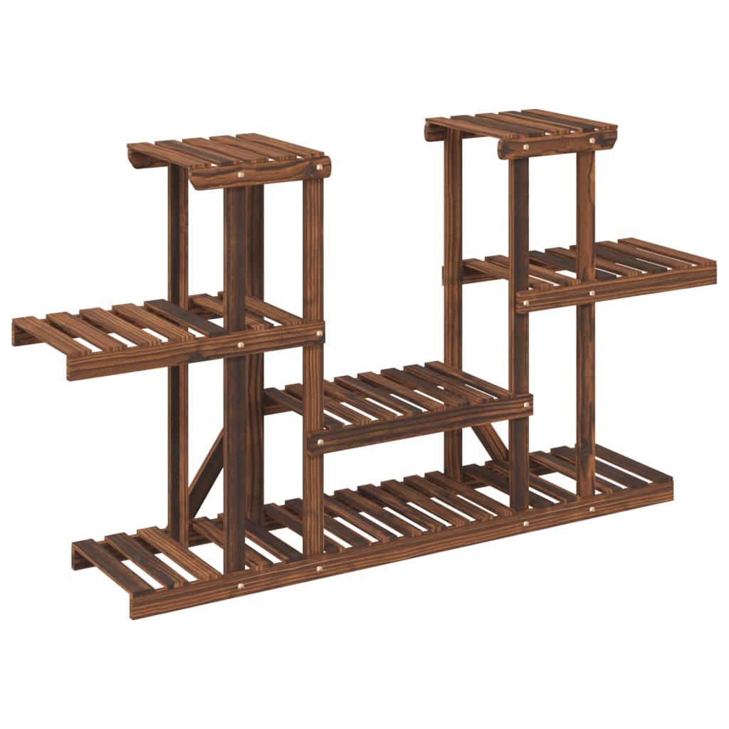 Blomsterstativ massivt fyrretræ - brun, 110 x 25 x 73 cm, 1 - number 2.