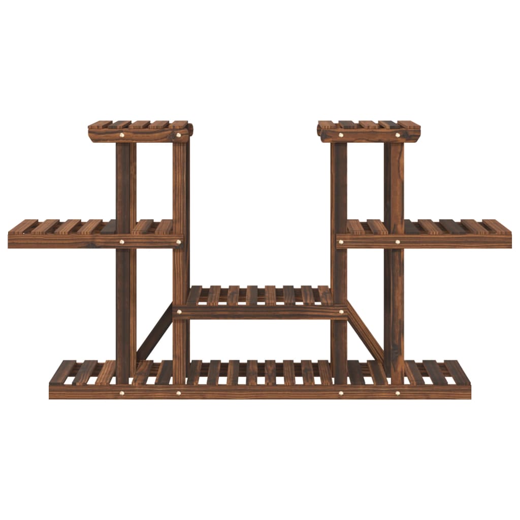 Blomsterstativ massivt fyrretræ - brun, 110 x 25 x 73 cm, 1 - number 5.