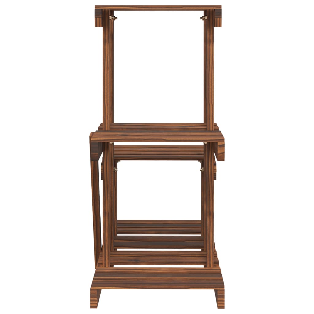 Plant stand solid pine - brown, 58 x 25 x 51 cm, 1, without wheels - number 5.