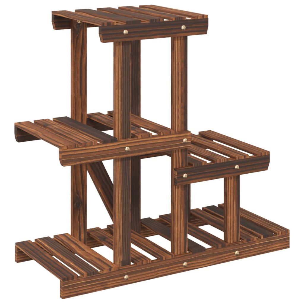 Plant stand solid pine - brown, 58 x 25 x 51 cm, 1, without wheels - number 6.