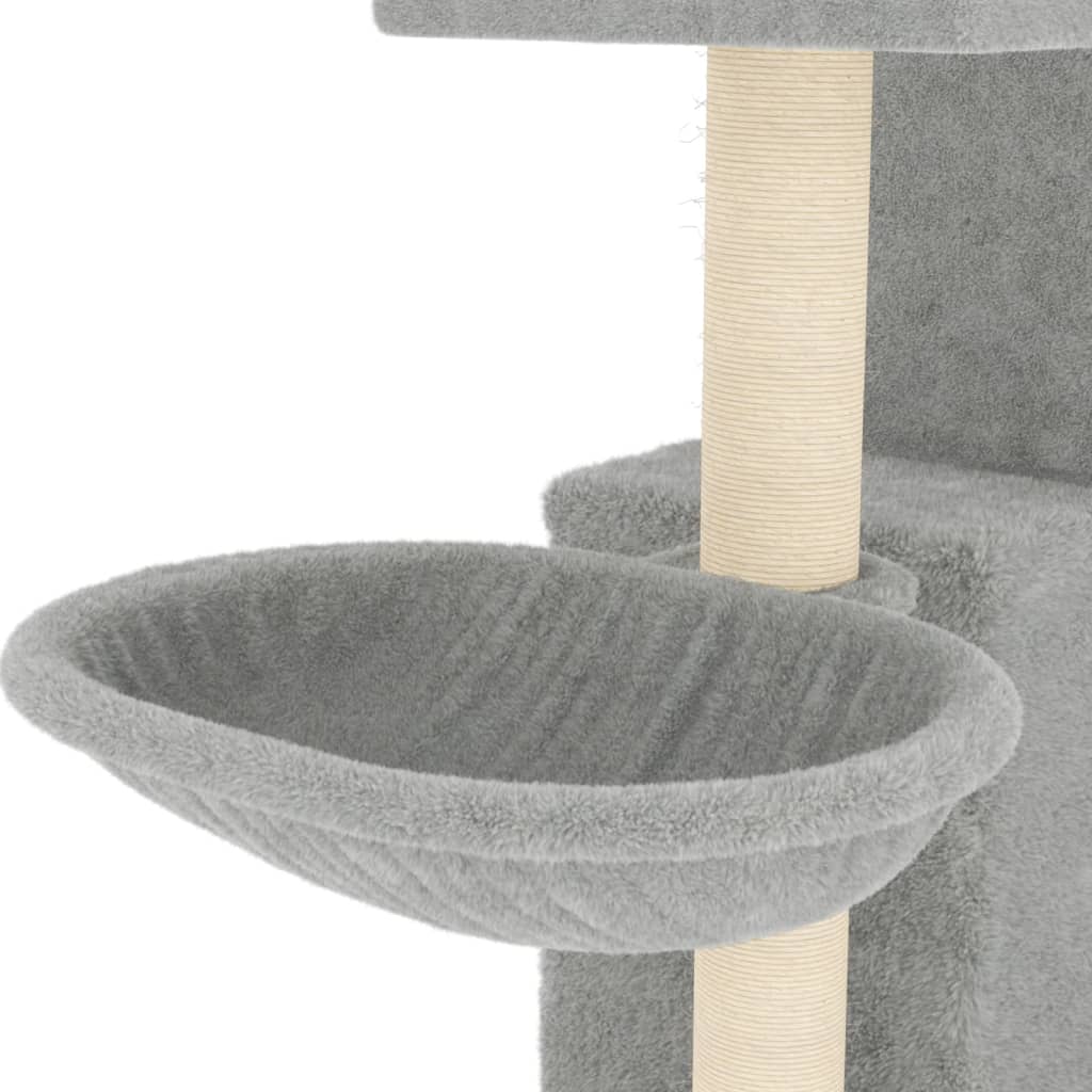 Arbre à chat avec poteaux en sisal 83 cm - gris clair - number 7.