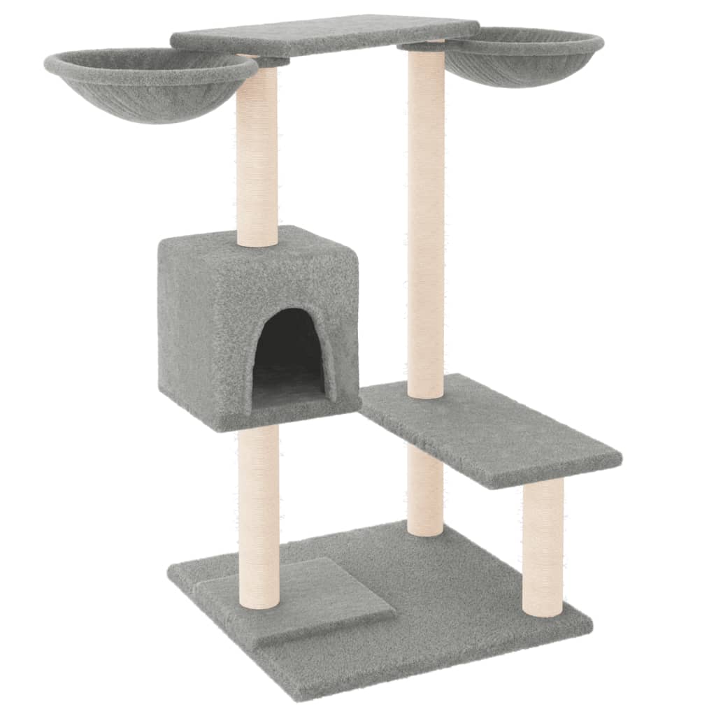 Arbre à chat avec poteaux en sisal 82 cm - gris clair - number 2.