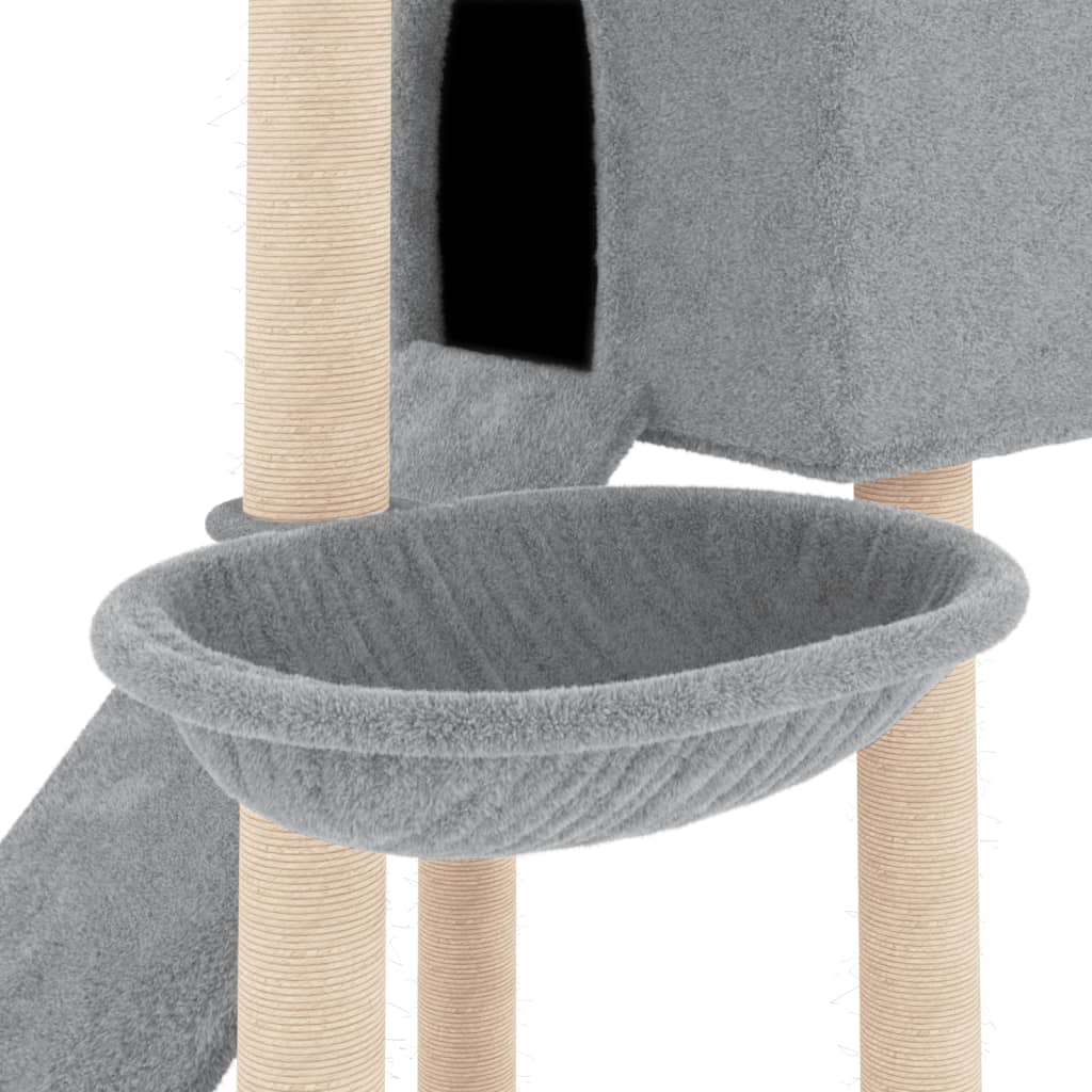Arbre à chat avec poteaux en sisal 153 cm - gris clair - number 7.