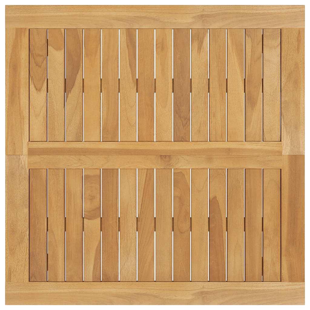 Zestaw ogrodowy do jadalni 3-częściowy z poduszkami z litego drewna tekowego - ciemnoszary, 2 szt. - number 9.