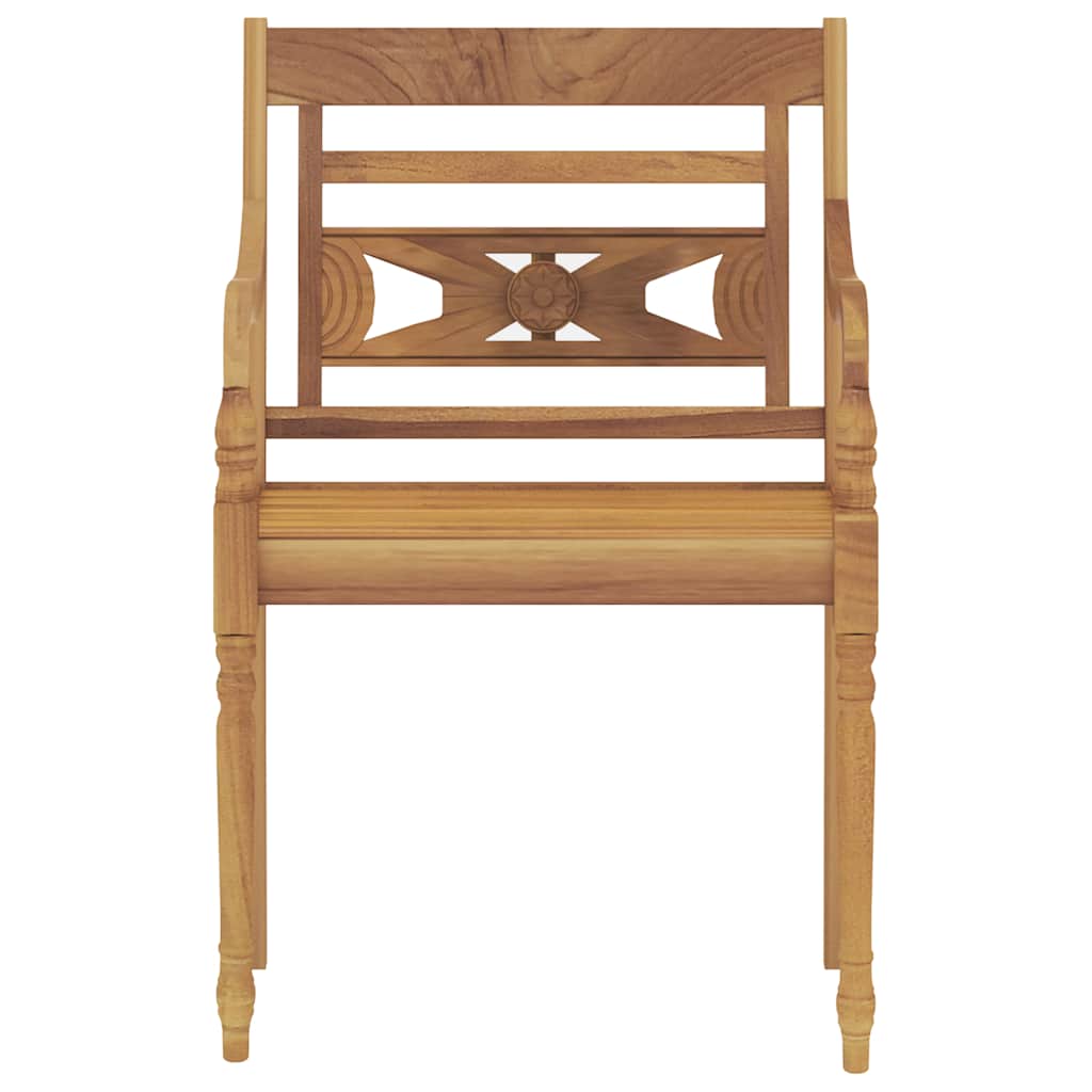 Vrtna blagovaonska garnitura 7 komada punog tikovine - smeđa, 6 - number 3.