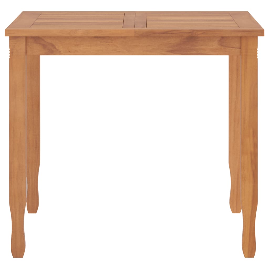 Zestaw stolika do ogrodu 5 części masywne drzewa tekowe - kremowy kolor, długość stolika 85 cm, 4 - number 9.