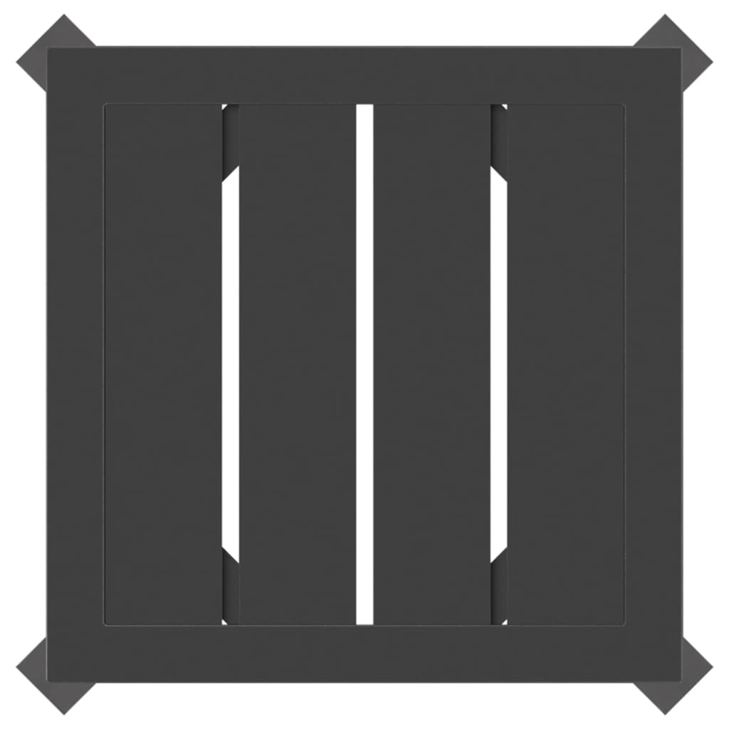 Havebord 34x34x38 cm stål antracitgrå - number 5.