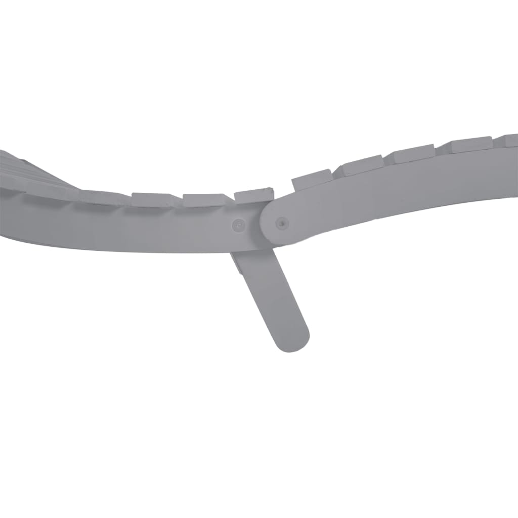 Ligger -stol 184x55x64 cm solid akasia tre grå - number 6.