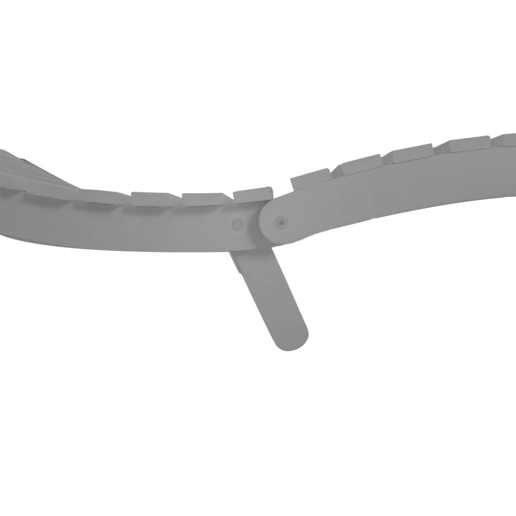 Ležaljka sa stolom puno drvo bagrem siva - number 8.