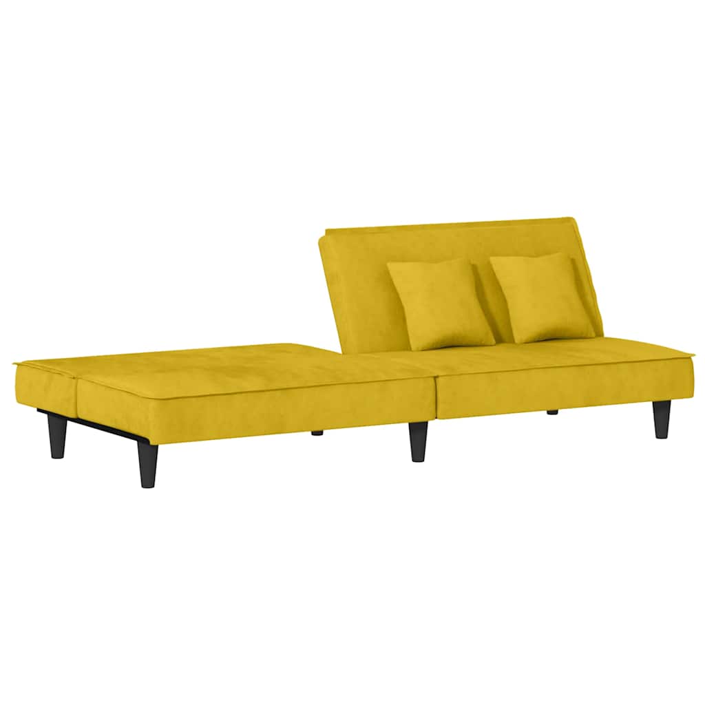 Sofa velor - żółty - number 7.