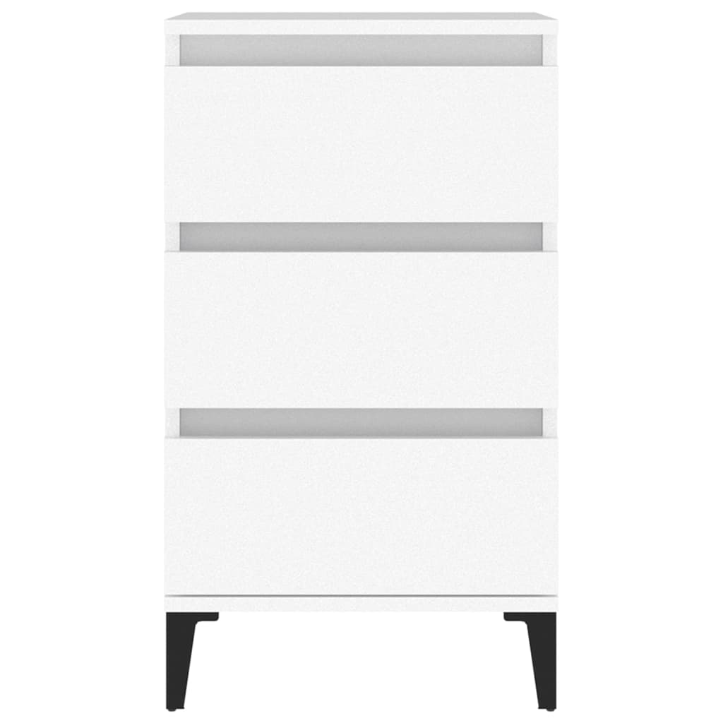 Stolik nocny 40x35x70 cm drewno klejone - biały, 1 - number 7.