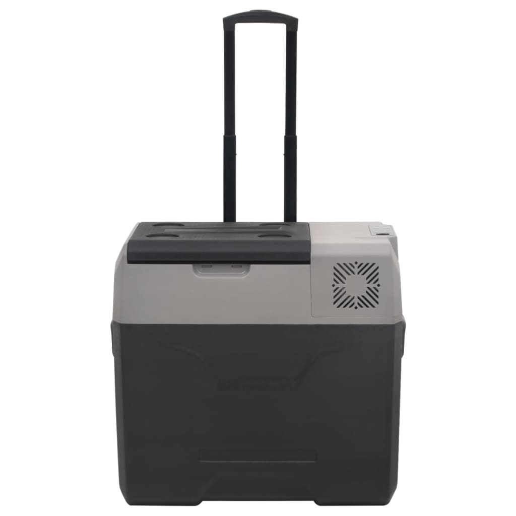 Cool box with wheels and adapter polypropylene black and gray - 50 l, with adapter - number 5.