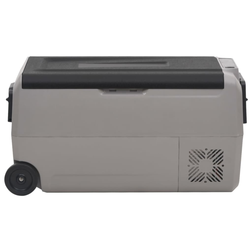 Cool box with wheels and adapter pp and pe black and grey - 60 l, with adapter - number 5.