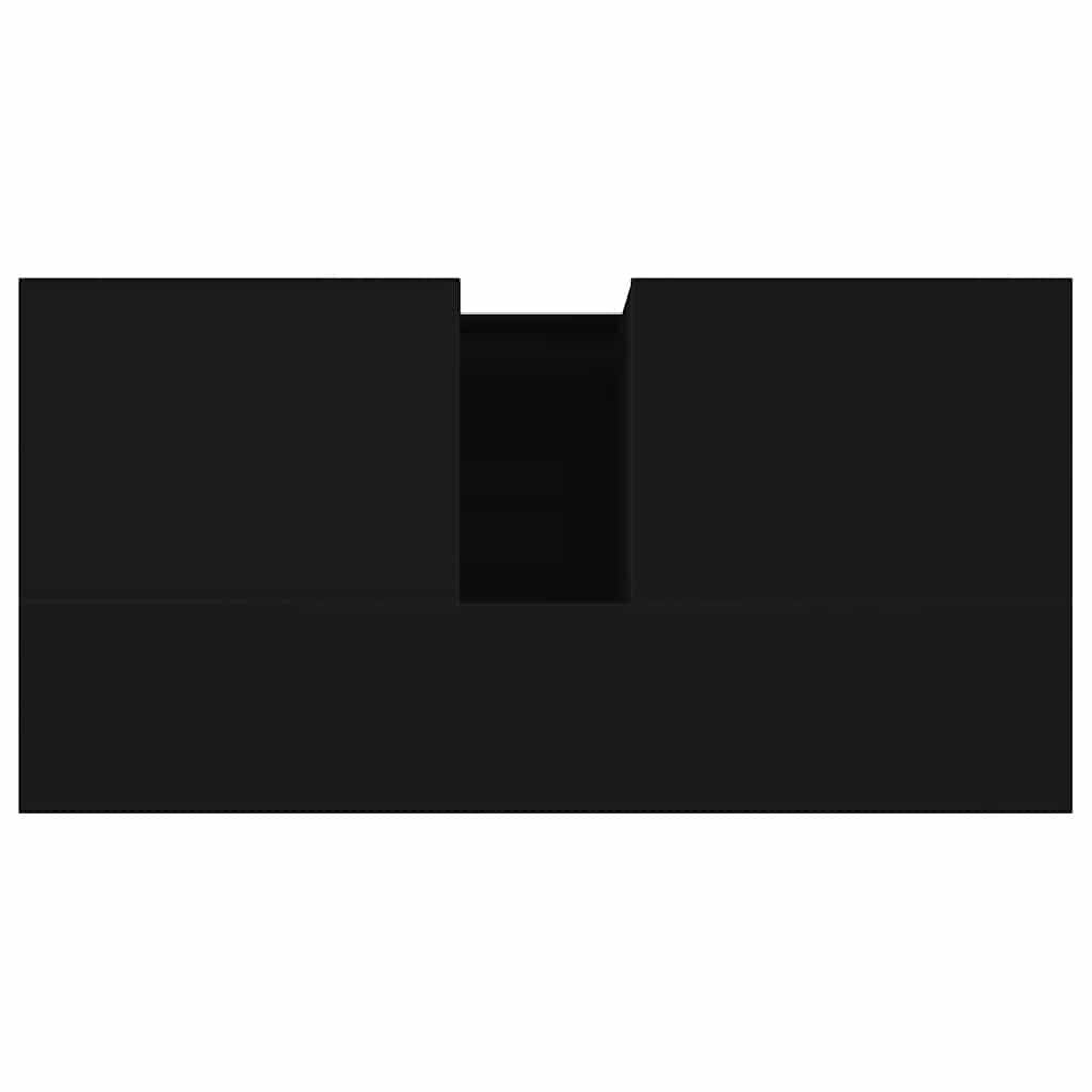 Kupatilo ormar 65x33x60 cm izgrađeno drvo - crno, 1, x, x - number 9.