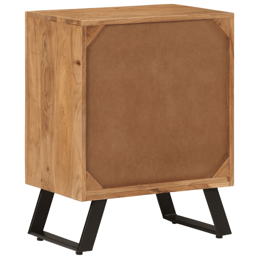 Skänk med 2 dörrar 55x36x72 cm massivt återvunnet trä - number 5.