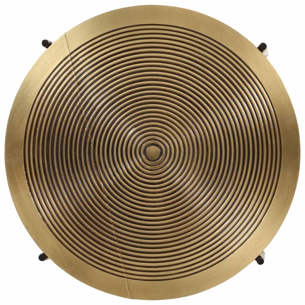 Sofaborde 2 stk. metal messingfarvet og sort - number 3.