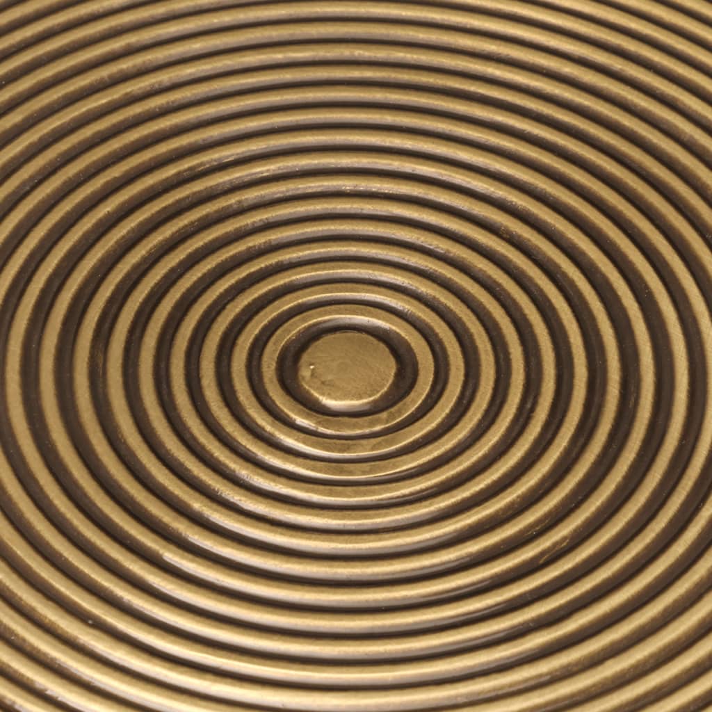 Sofaborde 2 stk. metal messingfarvet og sort - number 5.