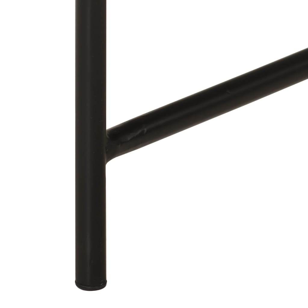 Sofaborde 2 stk. metal messingfarvet og sort - number 7.