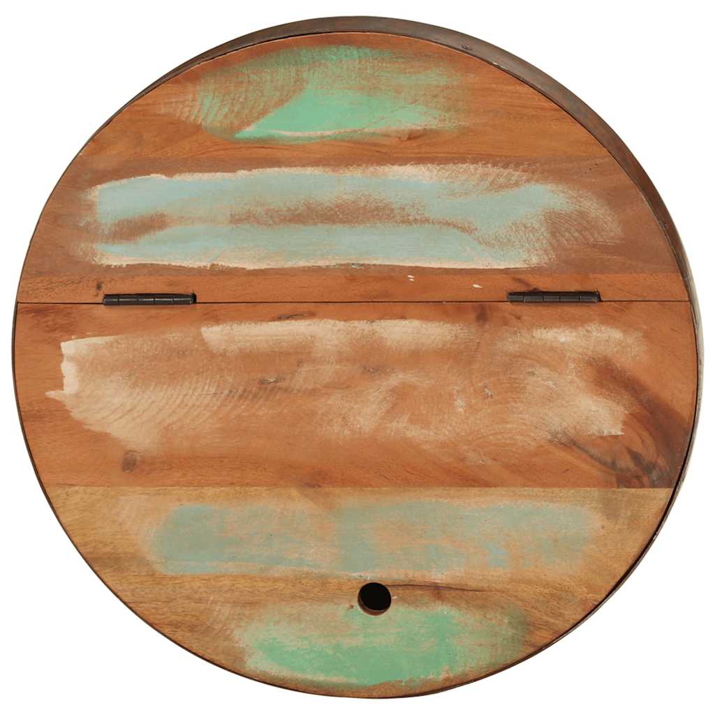 Skålformede sofaborde 2 stk. massivt genbrugstræ - number 5.