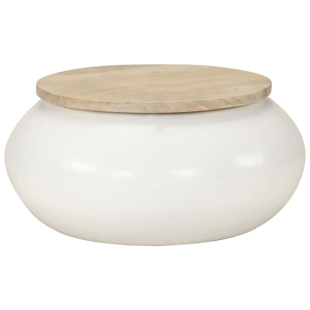 Sofabord 51x51x27 cm massivt mangotræ - number 6.