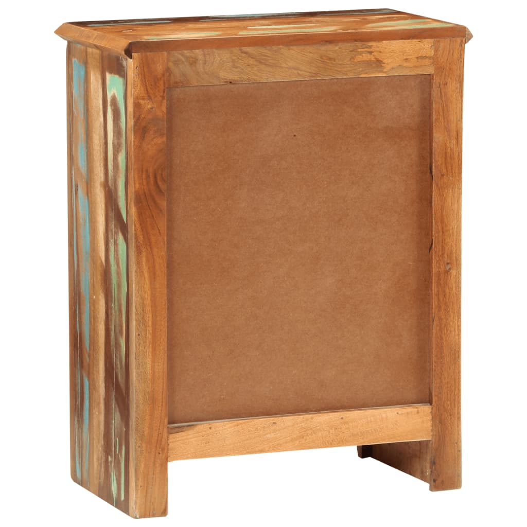 Skænk med 2 låger 55x30x70 cm massivt genbrugstræ - number 5.