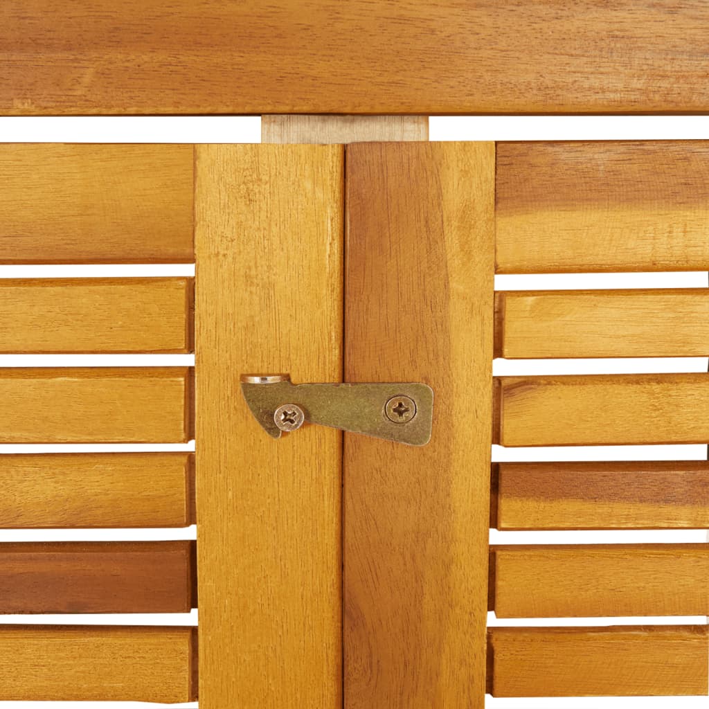 Skraldespandsskur 70x89x117 cm massivt akacietræ - number 6.