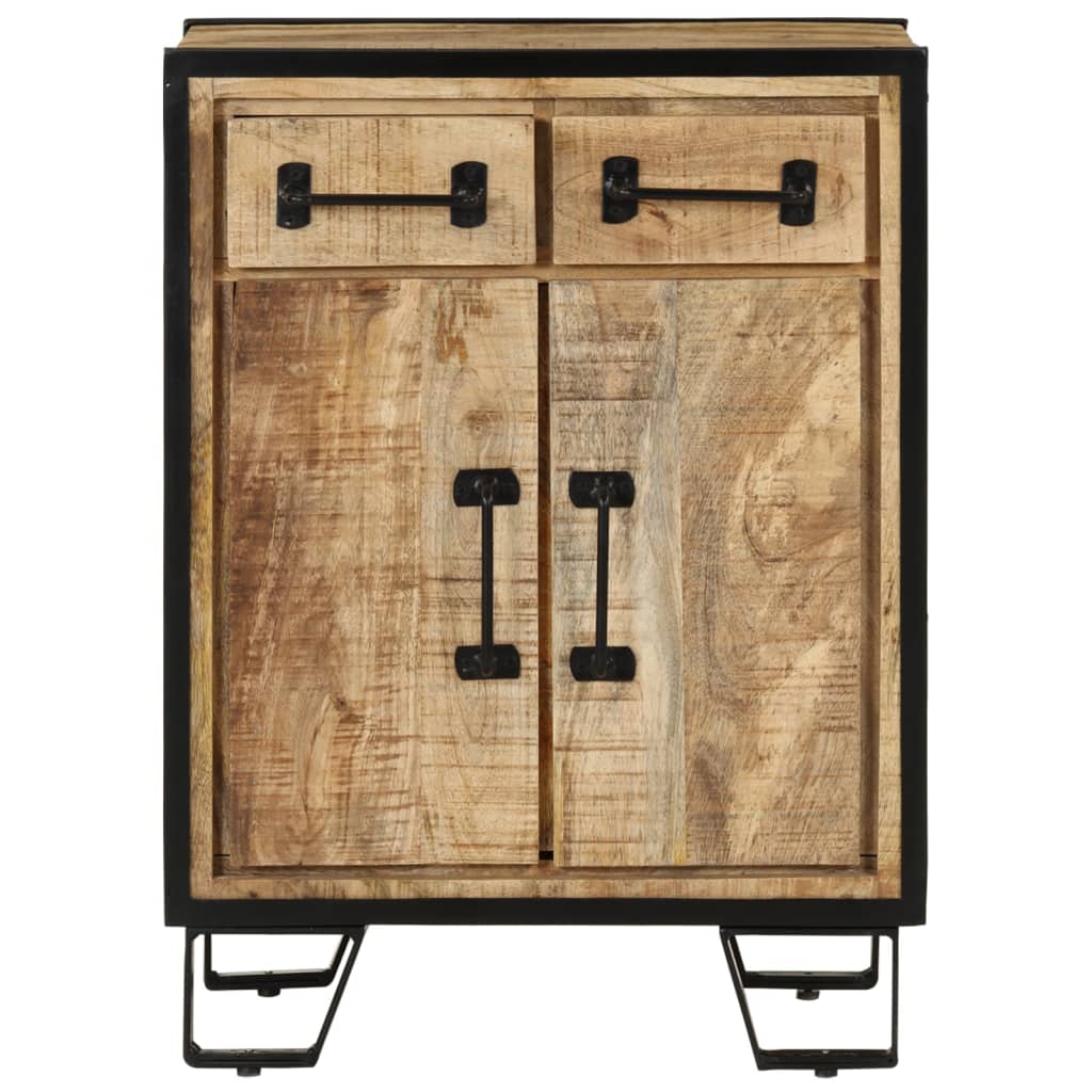 Příborník se 2 zásuvkami 53x31x72 cm masivní mangové dřevo a železo - number 2.