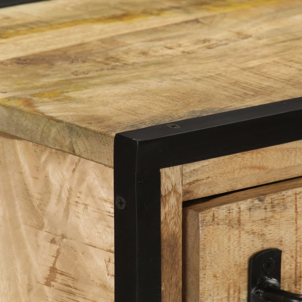 Příborník se 2 zásuvkami 53x31x72 cm masivní mangové dřevo a železo - number 5.