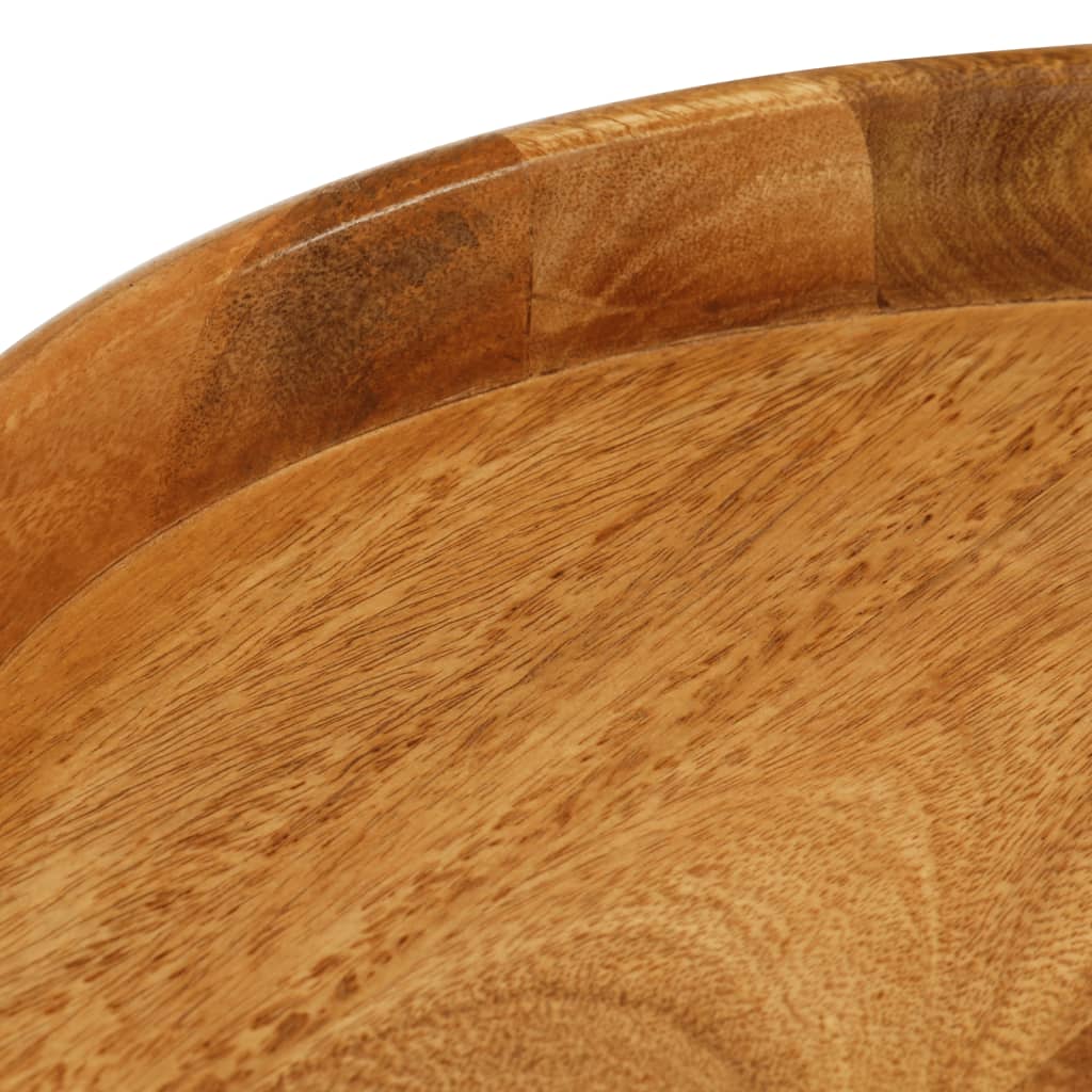 Stoliki kawowe okrągłe 3 szt. lite drewno mango - number 5.