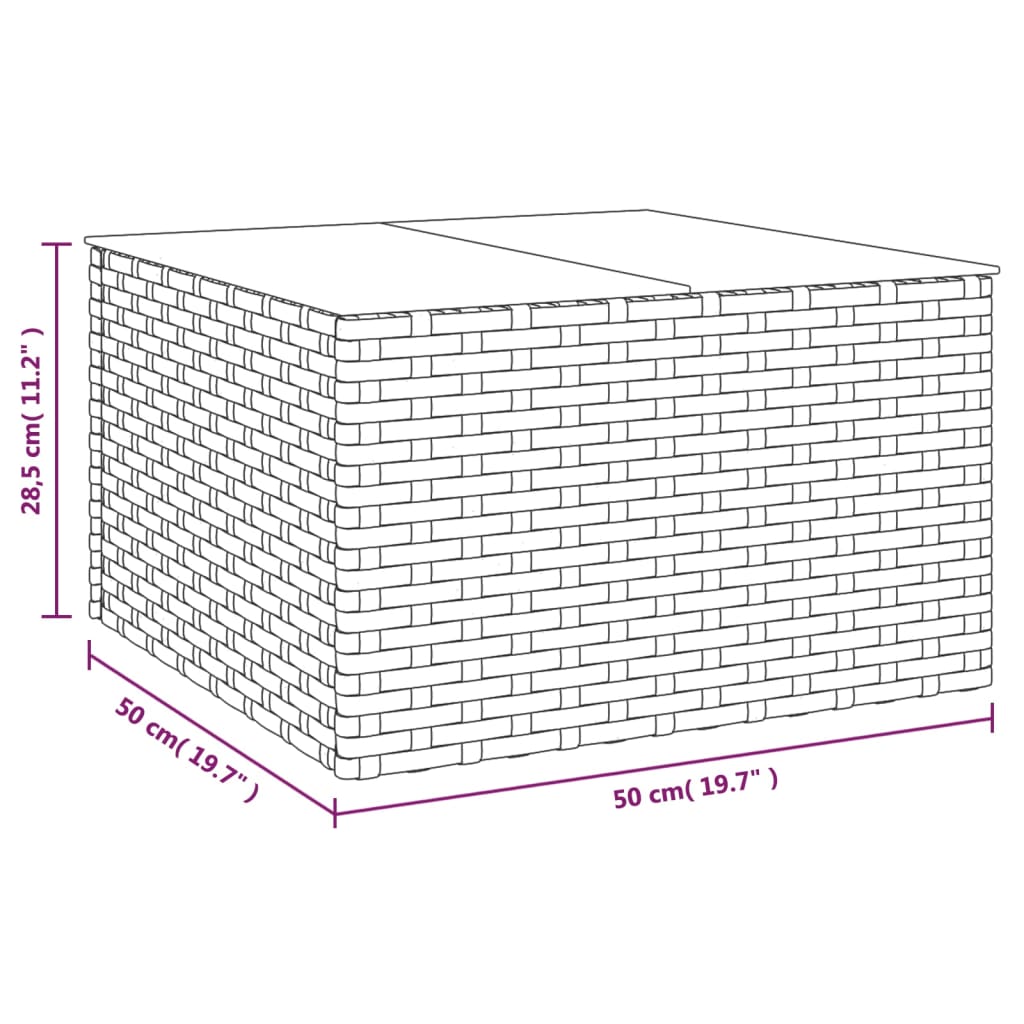Loungesæt til haven dele med hynder polyrattan - grå, 2 - number 12.