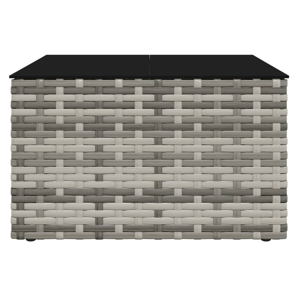 Loungesæt til haven dele med hynder polyrattan - grå, 2 - number 9.