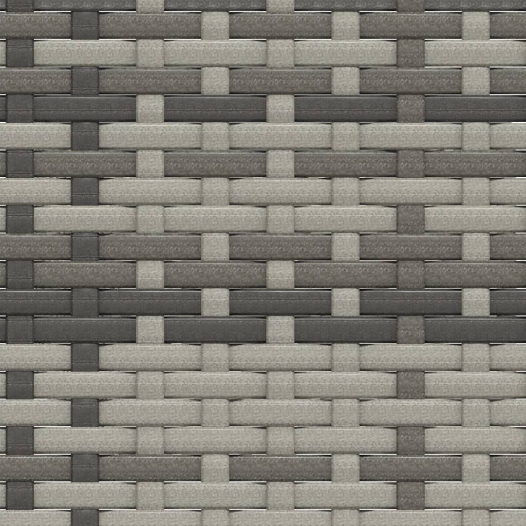 Loungesæt til haven dele med hynder polyrattan - grå, 2 - number 10.