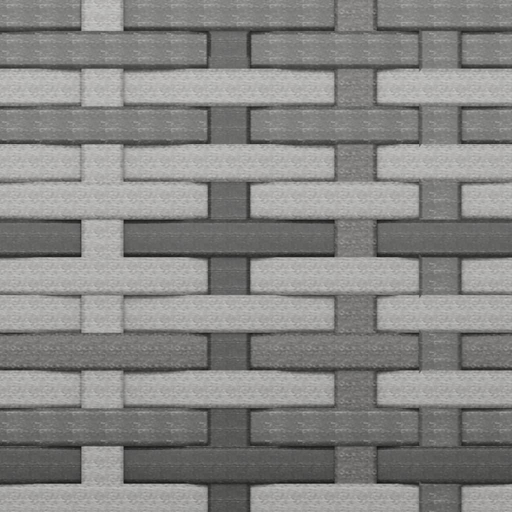 Midtermoduler til havesofa 2 stk. med hynder polyrattan grå - number 8.