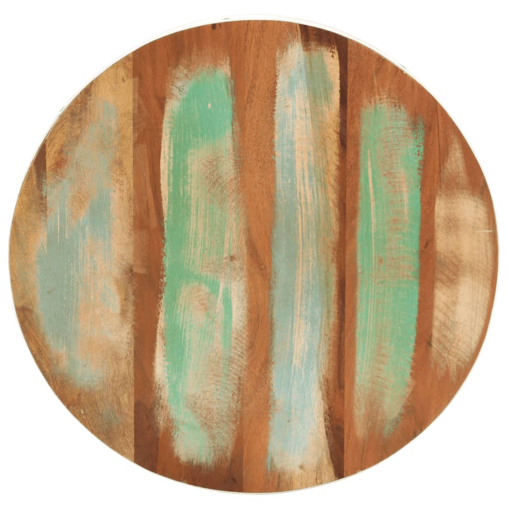 Stolik kawowy w kształcie miski ø50x24 cm lite drewno z odzysku biały - number 3.