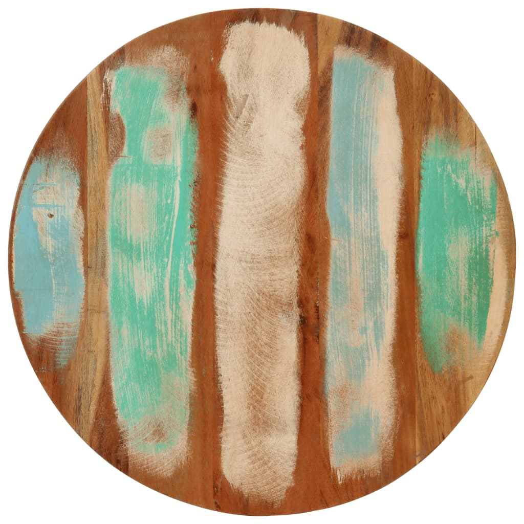 Stolić za kavu ø50x35 cm puno reciklirano drvo i čelik - number 3.