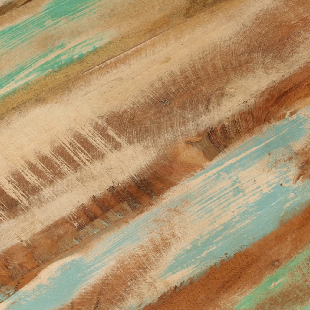 Stolić za kavu ø50x35 cm puno reciklirano drvo i čelik - number 5.